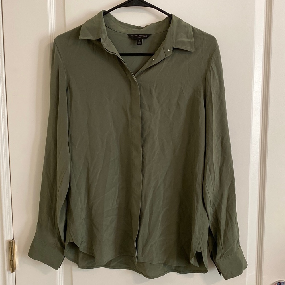 Office silk blouse